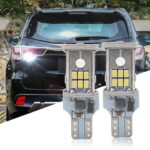 Luces LED de marcha atrás para automóviles, 2 uds., decodifican luces de freno de amplio voltaje por inducción - Imagen 2