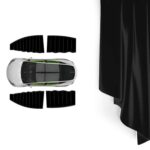 Cortina de protección solar para ventana lateral del coche, For Tesla Model 3 4pcs Black