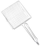 Pala para arena de gatos de Metal, mango extendido, herramienta de pala para gatos esqueleto, grande, Sliver White