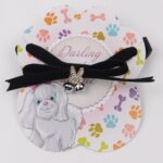 Collar para mascotas, joyería, collar ajustable con campana para gatos, Black