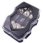 Caja de conexiones de fusibles para portafusibles de potencia de audio para automóvil de uno a tres
