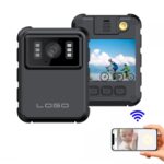 Videograbador de pantalla IPS de 2,0 pulgadas con mini videocámaras impermeables con clip trasero IP65, L9 2K WIFI Version