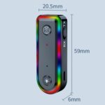 Adaptador de audio para automóvil Q3 2 en 1 con luz RGB y receptor de audio Bluetooth - Imagen 3