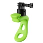TELESIN TLQ-005 Soporte elástico de liberación rápida Accesorios de correa de silicona fija multifuncional, Quick Release Green