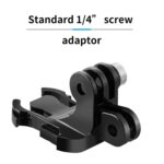 Accesorio de conversión de liberación rápida para mochila con hebilla en forma de J y doble cabezal para cámara deportiva TELESIN GP-MTB-T02-BK - Imagen 4