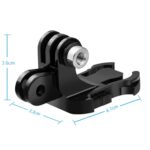 Accesorio de conversión de liberación rápida para mochila con hebilla en forma de J y doble cabezal para cámara deportiva TELESIN GP-MTB-T02-BK - Imagen 5