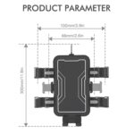 Soporte para teléfono de navegación para ciclismo al aire libre para bicicleta y motocicleta, Rearview Mirror Bracket - Imagen 3