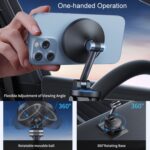 Soporte magnético para teléfono de coche con rotación de 360 ​​grados y consola central de aleación de zinc para navegación automotriz, Magnetic Holder - Imagen 4