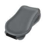 Clip para gafas de coche, bolsa de almacenamiento para gafas de sol con cierre magnético de cuero para coche