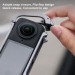 Para Insta360 X4 PGYTECH P-55A-010 jaula de conejo de Metal bisel protector expandible de aluminio con estuche para gafas - Imagen 5