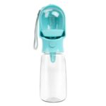 2 en 1 comedero para mascotas, botella de agua potable para perros, taza de agua portátil para pasear al aire libre, 500ml+180ml