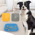 Ventosa de silicona para lamer almohadilla para perro, cuenco de alimentación lenta antiasfixia, Small (Blue) - Imagen 2