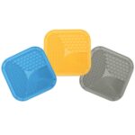 Ventosa de silicona para lamer almohadilla para perro, cuenco de alimentación lenta antiasfixia, Small (Blue) - Imagen 3