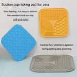 Ventosa de silicona para lamer almohadilla para perro, cuenco de alimentación lenta antiasfixia, Small (Blue) - Imagen 9
