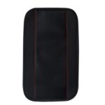Almohadilla antideslizante de la cubierta de la caja del apoyabrazos central del cuero de la fibra de carbono de la PU de 32x19 cm, Negro, Rojo, Rosado, Azul
