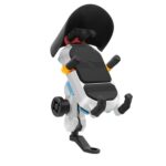 Soporte para teléfono móvil de navegación con absorción de impactos para motocicleta colorida, Mirror Mount