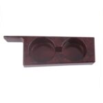 Para BMW 5 Series E39/528i/530i/M5 Portavasos de Control Central de coche con volante a la izquierda, Rosewood Color With Groove