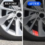 2 pares de pegatinas reflectantes de modificación de rueda de coche de 18 pulgadas ~ 21 pulgadas, 6pcs /Set Blue - Imagen 5