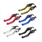 Palanca de freno de bicicleta eléctrica ajustable, capó de manillar de freno de disco doble de seis velocidades CNC, 1 par, Brake Lever(Gold) - Imagen 2