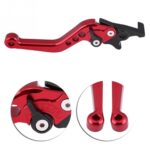 Palanca de freno de bicicleta eléctrica ajustable, capó de manillar de freno de disco doble de seis velocidades CNC, 1 par, Brake Lever(Gold) - Imagen 4