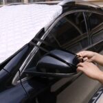 Cubierta para parabrisas delantero de coche, parasol, protector solar, aislamiento térmico, a prueba de heladas, media cubierta, Protect Wipers - Imagen 3