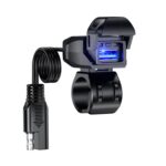 Kewig-cargador de teléfono para motocicleta, conducción al aire libre, carga rápida, soporte de carga USB resistente al agua, B10-A