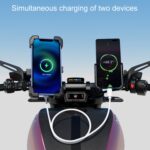 Kewig Soporte para teléfono de navegación para motocicleta Soporte de carga para conducción al aire libre, M11-G2-A2 - Imagen 4