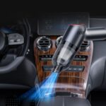 Aspiradora de coche de carga inalámbrica Mini aspiradora de mano de alta potencia para seco y húmedo, Blue - Imagen 2