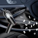Aspiradora de coche de carga inalámbrica Mini aspiradora de mano de alta potencia para seco y húmedo, Blue - Imagen 12