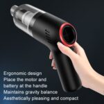 Aspiradora de coche de carga inalámbrica Mini aspiradora de mano de alta potencia para seco y húmedo, Blue - Imagen 3
