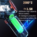 Aspiradora de coche de carga inalámbrica Mini aspiradora de mano de alta potencia para seco y húmedo, Blue - Imagen 5