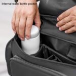 Cwatcun D115 Bolso bandolera para cámara DSLR con película de cuero impermeable, Black Large - Imagen 10