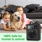 Dispositivo de Control de ladridos ultrasónico inteligente con pantalla Digital K6, dispositivo de entrenamiento para perros, dispositivo repelente, K6 (Black) - Imagen 7