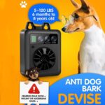 Dispositivo de Control de ladridos ultrasónico inteligente con pantalla Digital K6, dispositivo de entrenamiento para perros, dispositivo repelente, K6 (Black) - Imagen 9