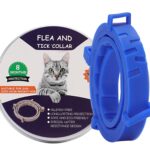 Collar antipulgas y garrapatas para perros y gatos con estuche de aluminio, 38cm Blue