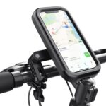 Soporte para teléfono móvil para motocicleta, bicicleta, resistente al agua, giratorio 360 grados, soporte para navegación, Handlebar
