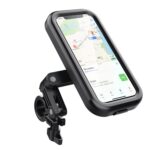 Soporte para teléfono móvil para motocicleta, bicicleta, resistente al agua, giratorio 360 grados, soporte para navegación, Handlebar - Imagen 2