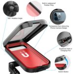 Soporte para teléfono móvil para motocicleta, bicicleta, resistente al agua, giratorio 360 grados, soporte para navegación, Handlebar - Imagen 4