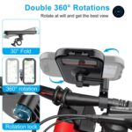 Soporte para teléfono móvil para motocicleta, bicicleta, resistente al agua, giratorio 360 grados, soporte para navegación, Handlebar - Imagen 5