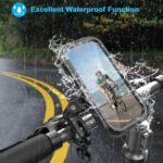 Soporte para teléfono móvil para motocicleta, bicicleta, resistente al agua, giratorio 360 grados, soporte para navegación, Handlebar - Imagen 7