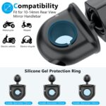 Soporte para teléfono móvil para bicicleta o motocicleta, espejo retrovisor para manillar, soporte para navegación para exteriores, 146A Phone Holder - Imagen 4