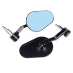 Espejo retrovisor plegable de aleación de aluminio para motocicleta