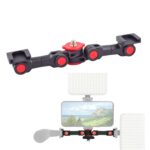 Adaptador de montaje de zapata fría doble, soporte de barra de extensión de brazo mágico para cámara y teléfono móvil
