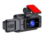 Grabadora de conducción de vídeo con visión nocturna 1080P de 3 lentes WIFI
