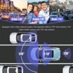 Grabadora de conducción de reproducción de teléfono móvil WIFI de visión nocturna infrarroja HD 1080P de 3 lentes - Imagen 4