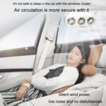 Ventilador de escape de ventana de coche con enchufe USB, ventilador de ventilación de refrigeración para circulación de aire de coche, White - Imagen 5