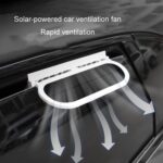 Ventilador de escape de ventana de coche con enchufe USB, ventilador de ventilación de refrigeración para circulación de aire de coche, White - Imagen 8