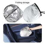 Parasol para coche, parabrisas delantero de verano, protector solar, aislamiento térmico, cortina parasol plegable para coche - Imagen 4