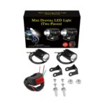 1 par de faros delanteros de motocicleta de 12 V-85 V, faros delanteros LED de trabajo para automóviles de dos colores, Yellow + White Light With Flashing - Imagen 8