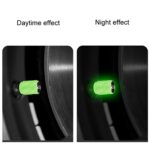 Juego de 4 tapas de válvulas modificadas para neumáticos de motocicletas y automóviles luminosas, Green Black Flag - Imagen 4